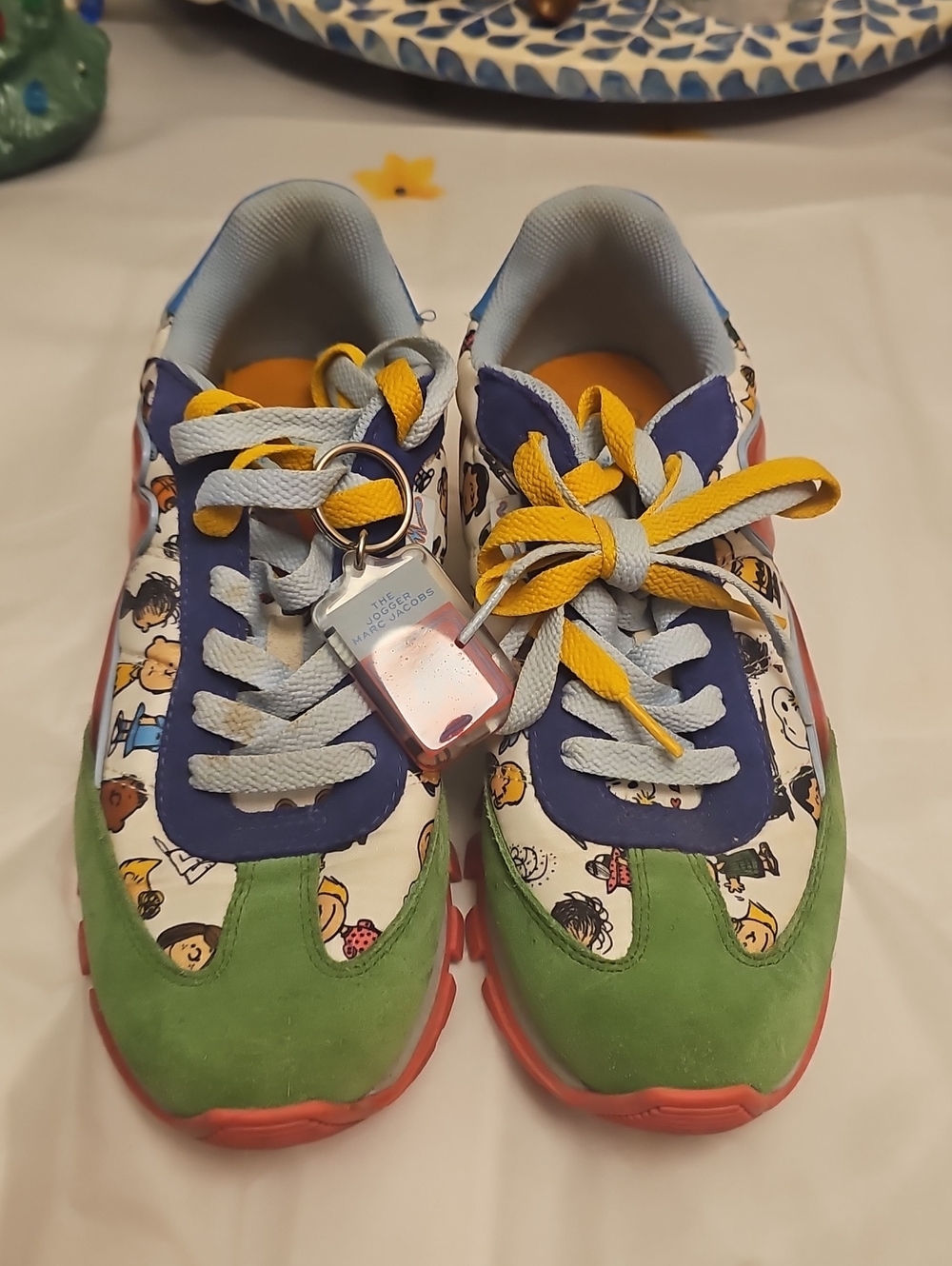 Marc Jacobs Peanuts x The Jogger Sneakers Green & Blue EU 39